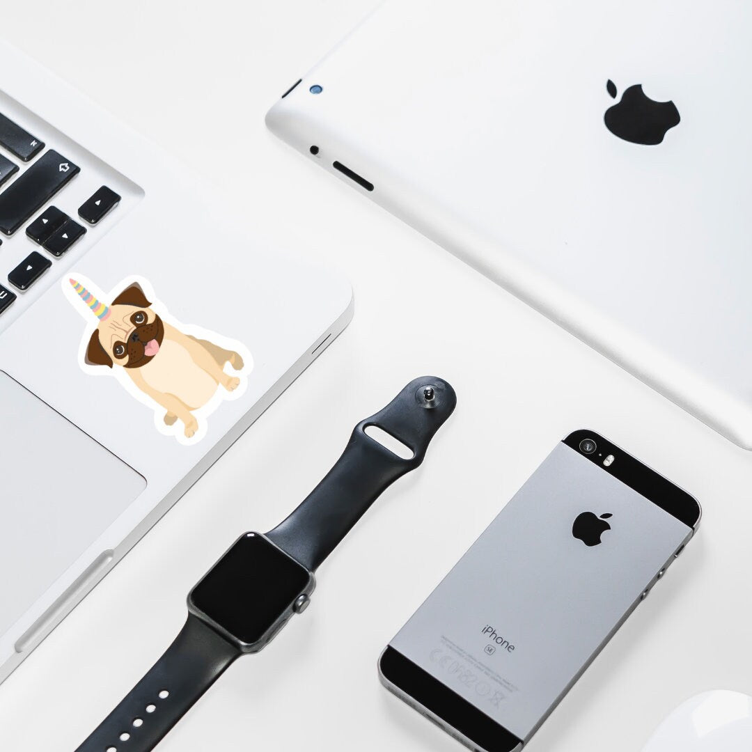 Pug Unicorn Sticker | Pugicorn Sticker | Dog Sticker