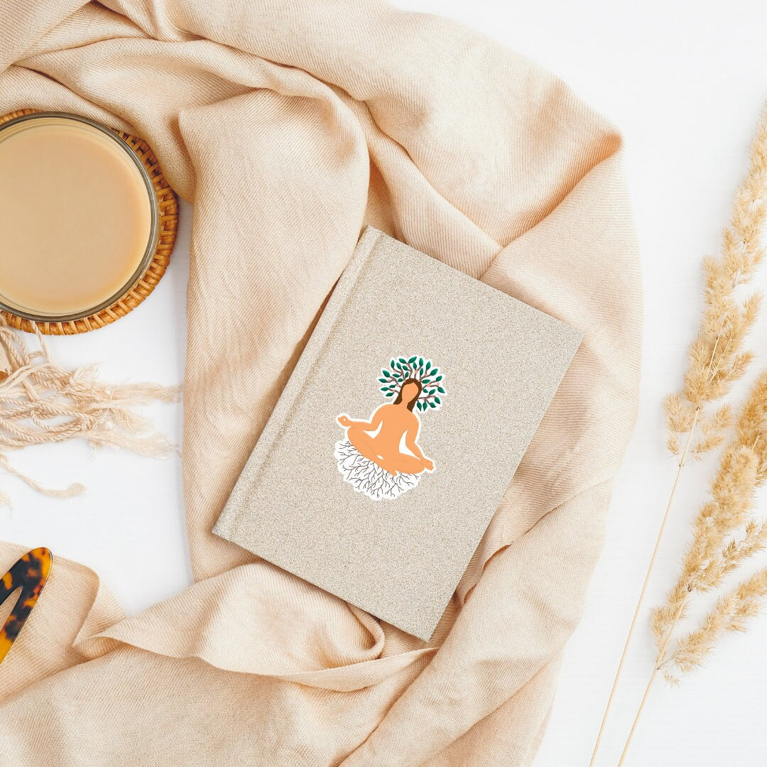 Yoga Sticker | Yoga Nature Sticker |  boho Sticker | Growth Sticker