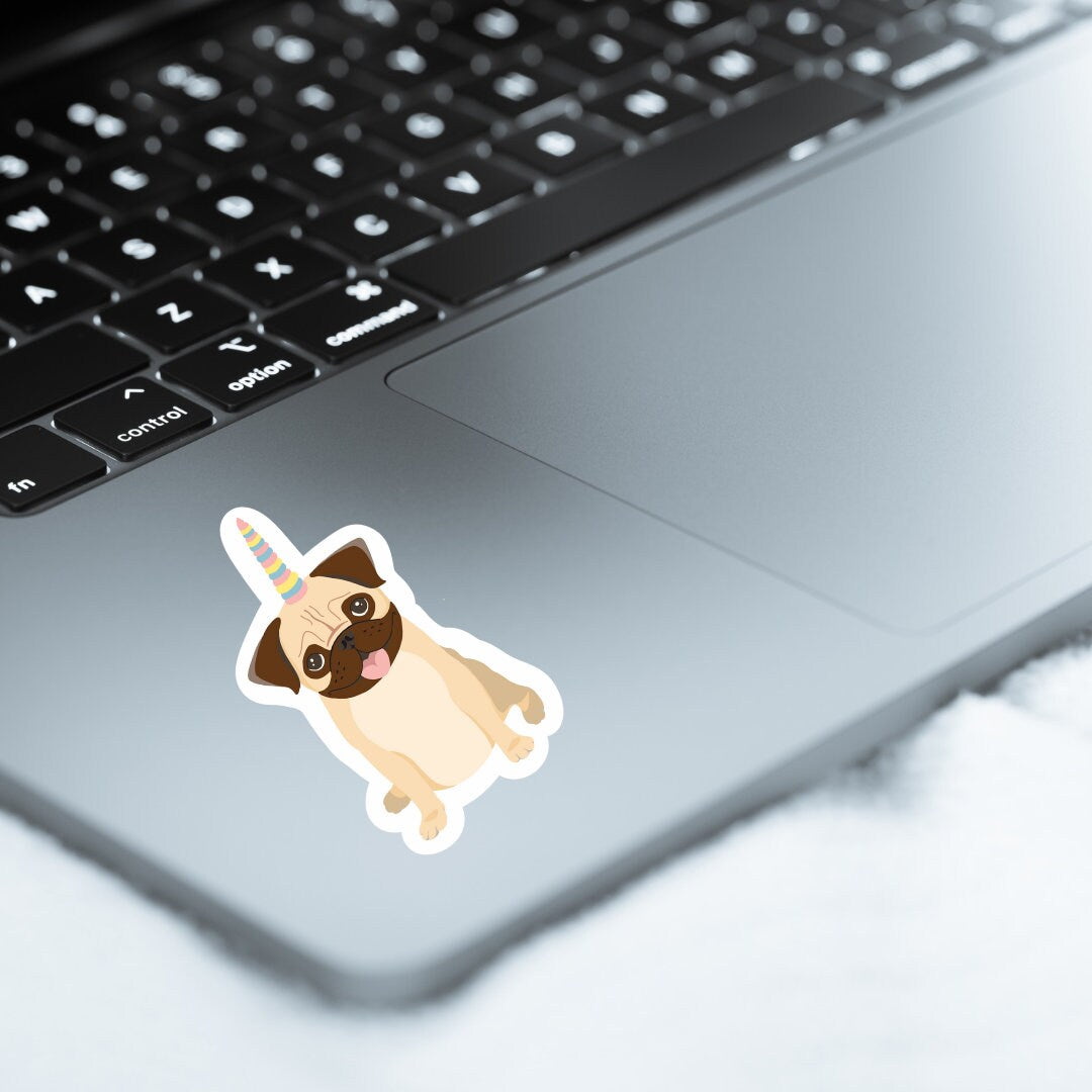 Pug Unicorn Sticker | Pugicorn Sticker | Dog Sticker