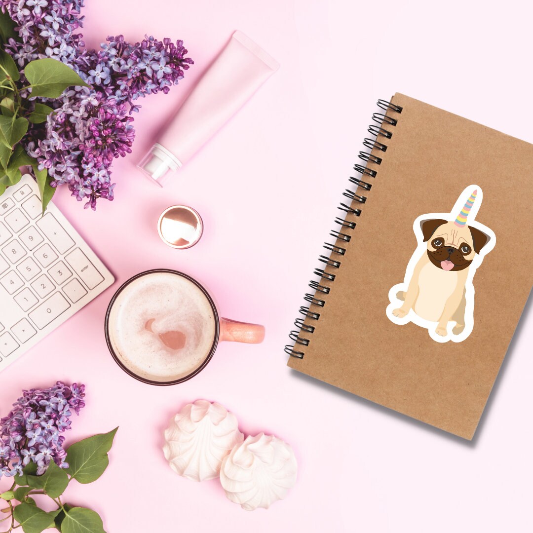 Pug Unicorn Sticker | Pugicorn Sticker | Dog Sticker