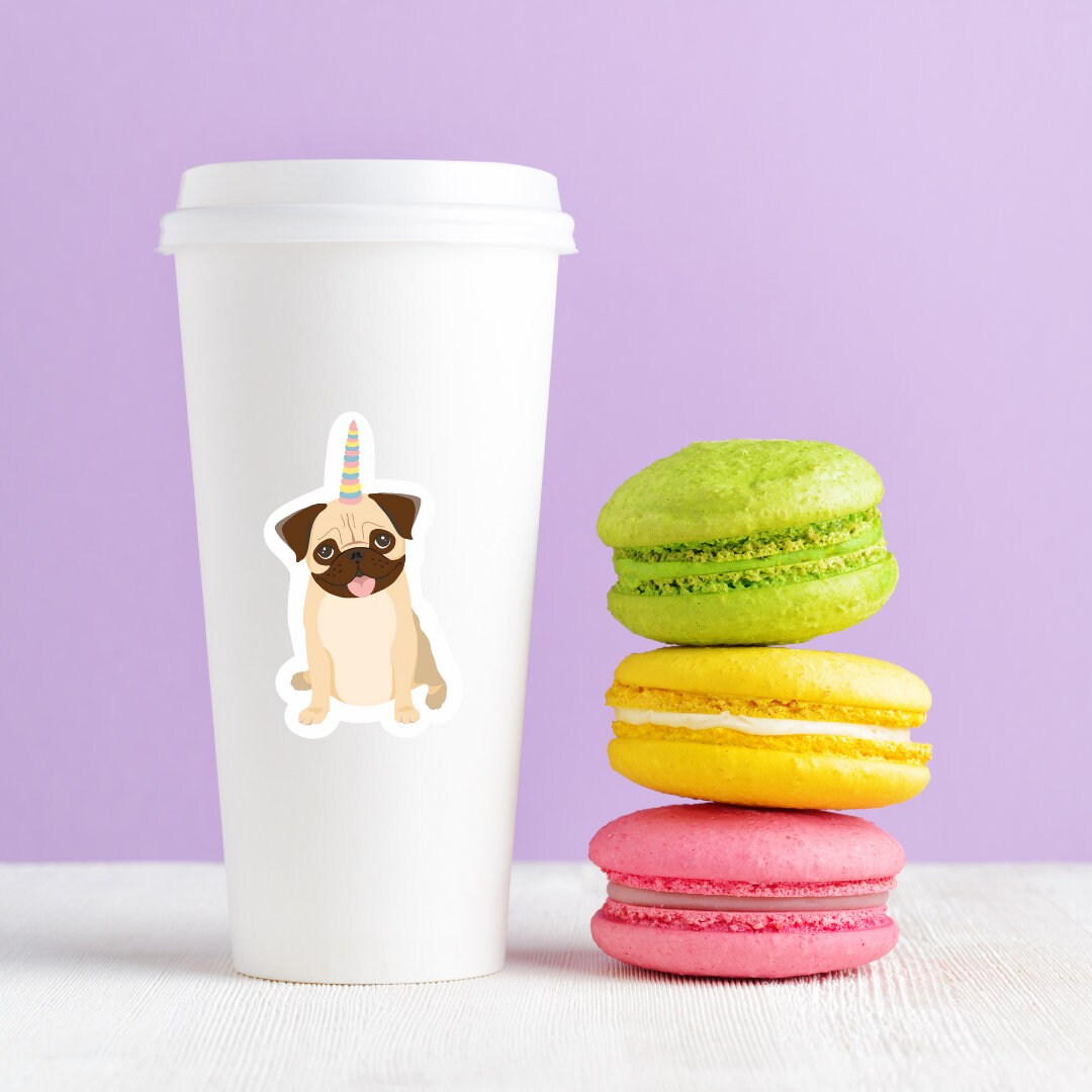 Pug Unicorn Sticker | Pugicorn Sticker | Dog Sticker