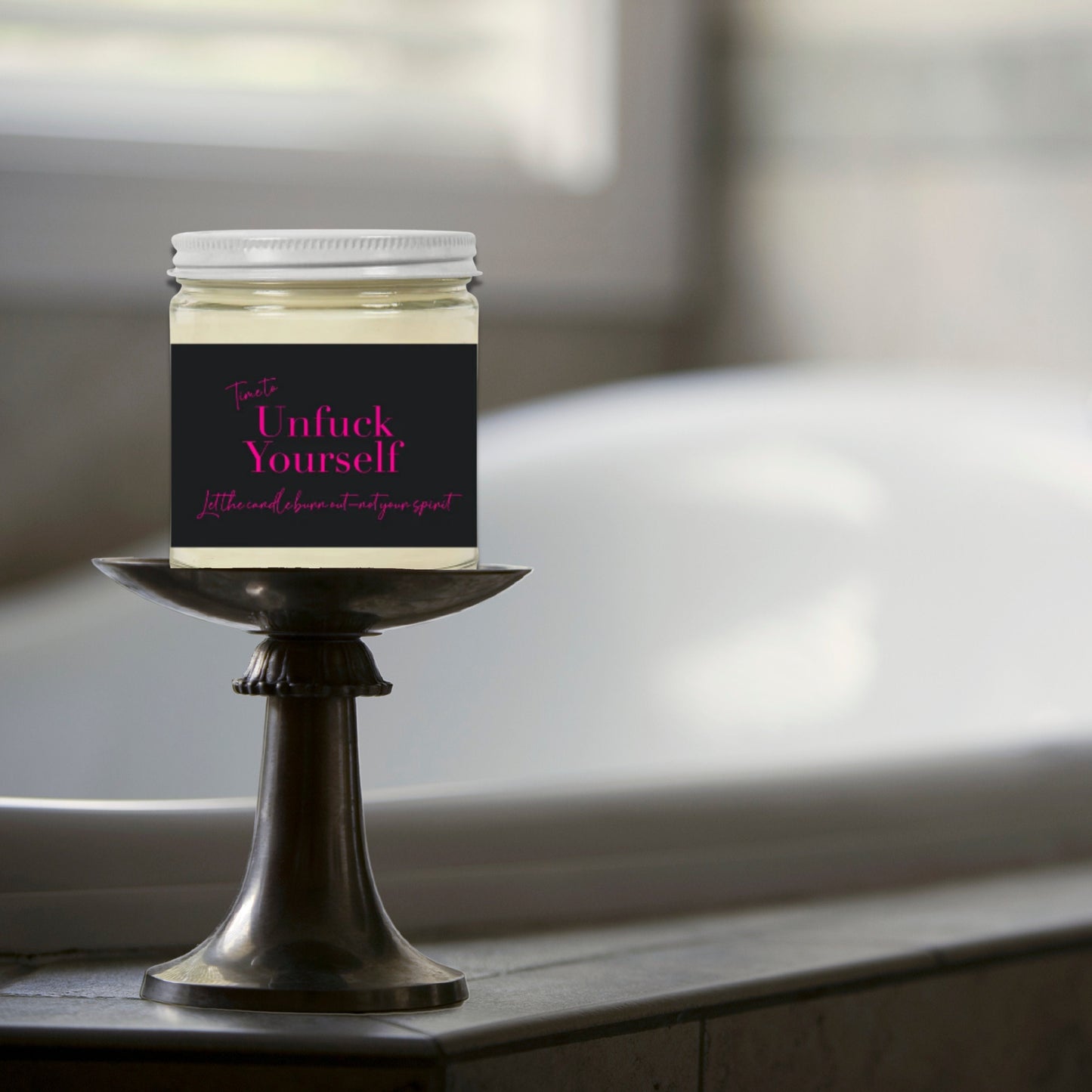 Unfuck Yourself Scented Candle | Curse Word Candle | Funny Candle | Relaxation Candle