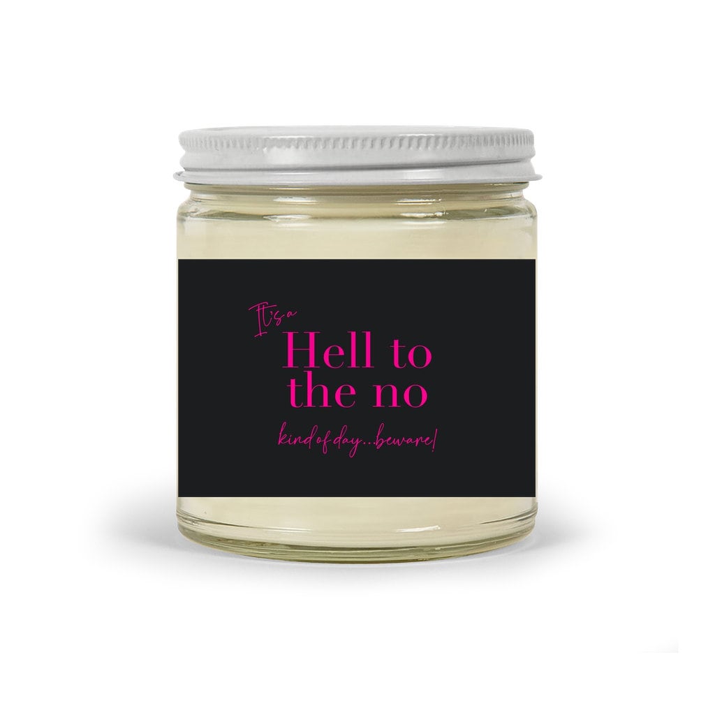 Oh Hell to the No Scented Candles | Pink and Black Candle | Funny Candle | Sarcastic Candle