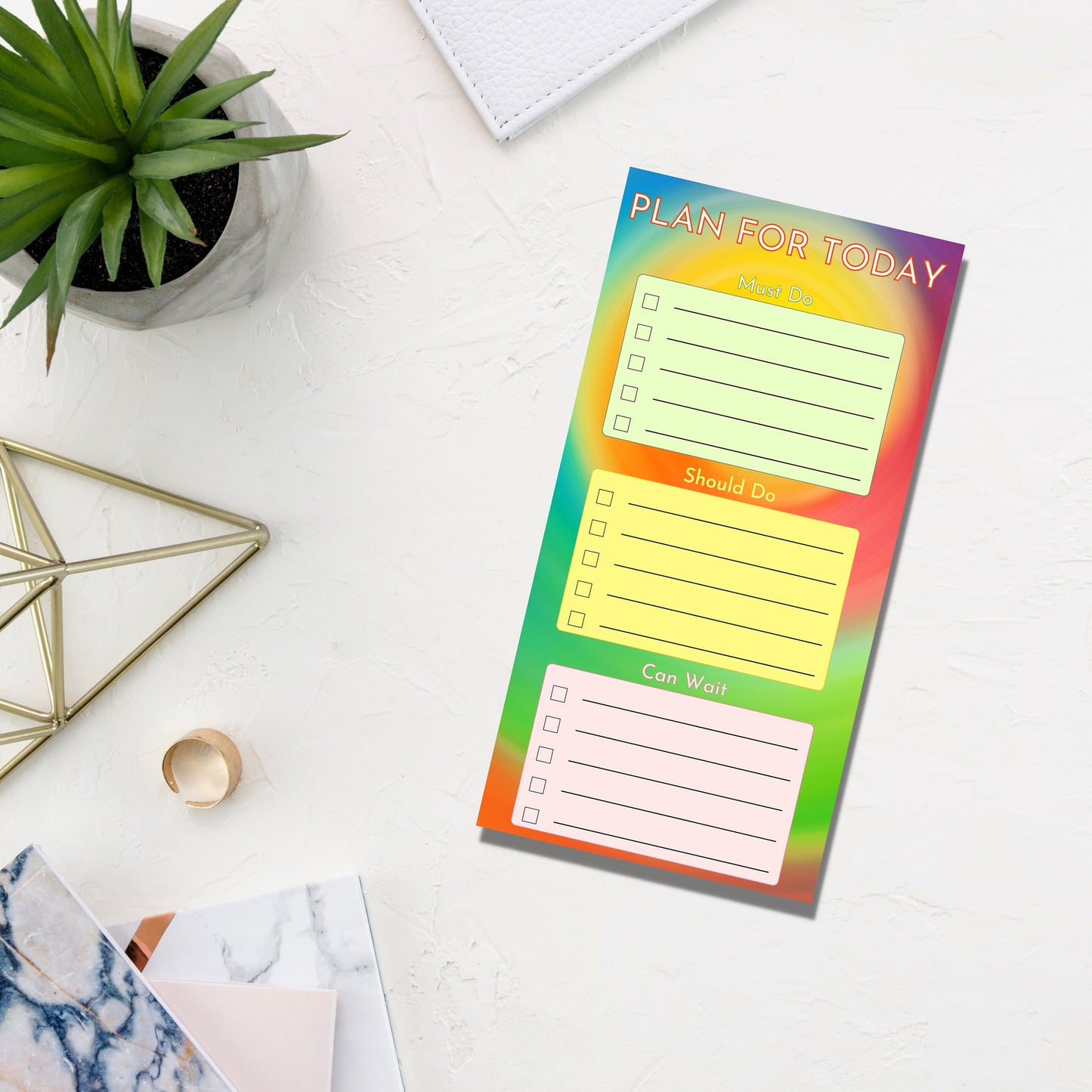 Adhd Planner | Adhd Magnetic Notepad | Simple Adhd Plan For The Day