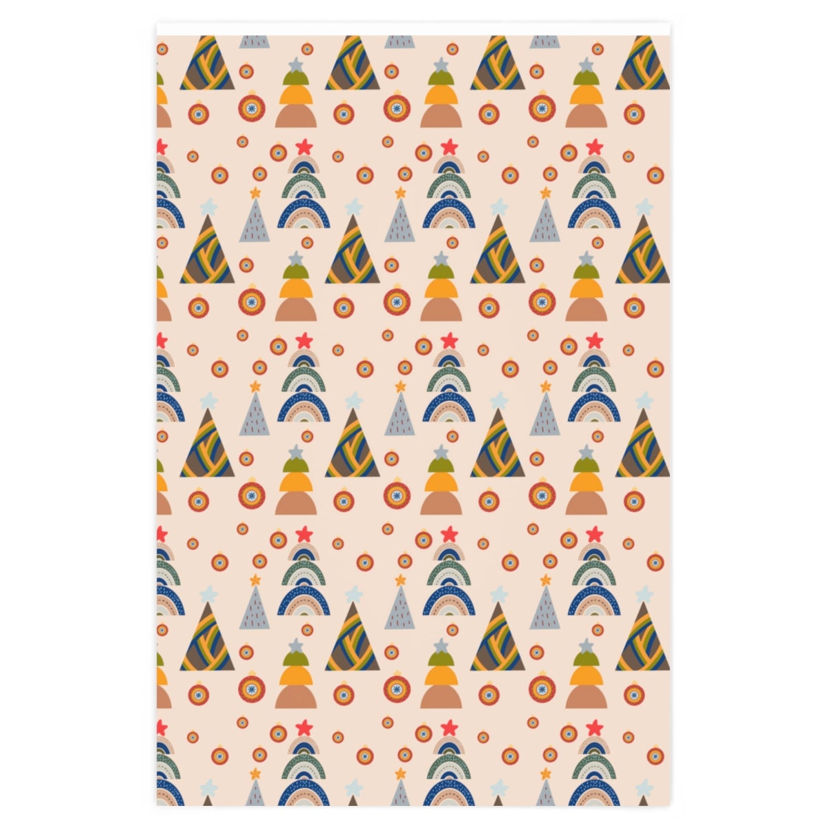 Christmas Wrapping Paper  Boho Christmas Wrapping Paper