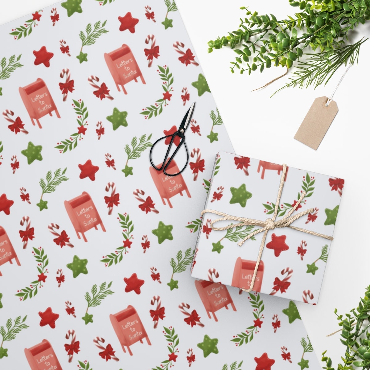 Christmas Wrapping Paper | Letters to Santa Christmas Wrapping Paper | Christmas Gift Wrap | Letters to Santa Christmas Gift Wrap