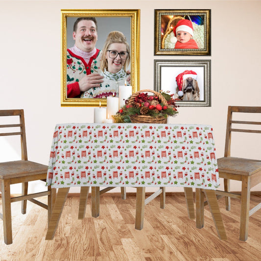 Christmas Tablecloth | Letters To Santa Tablecloth | Nostalgic Christmas Decor | Christmas Kitchen Decor