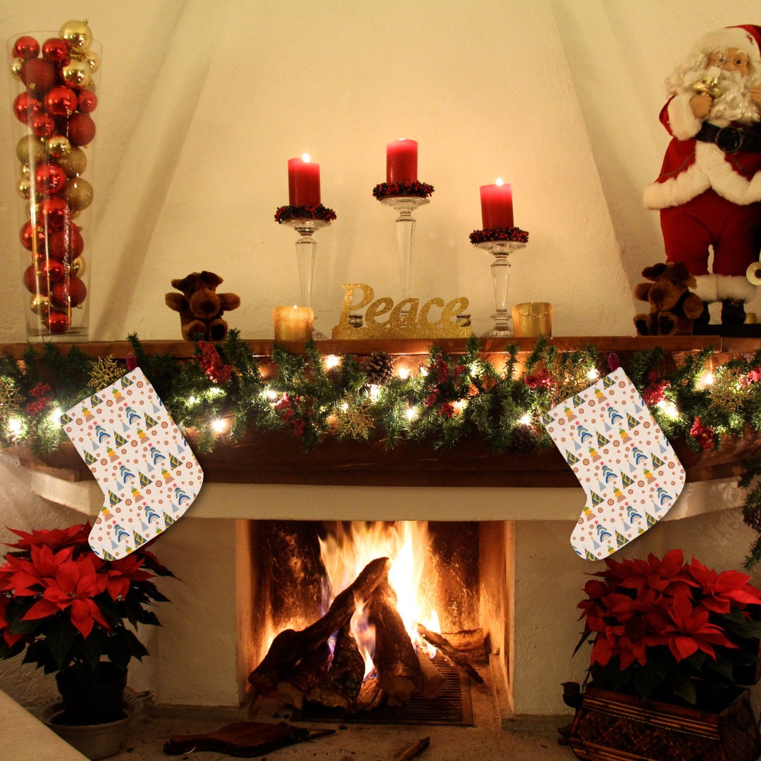 Christmas Stockings | Fireplace Stockings | Boho Holiday Stockings | Boho Christmas Stockings