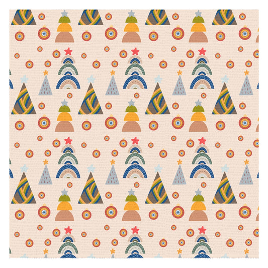 Christmas Tablecloth | Boho Christmas Tablecloth | Boho Christmas Decor | Boho Christmas Kitchen Decor