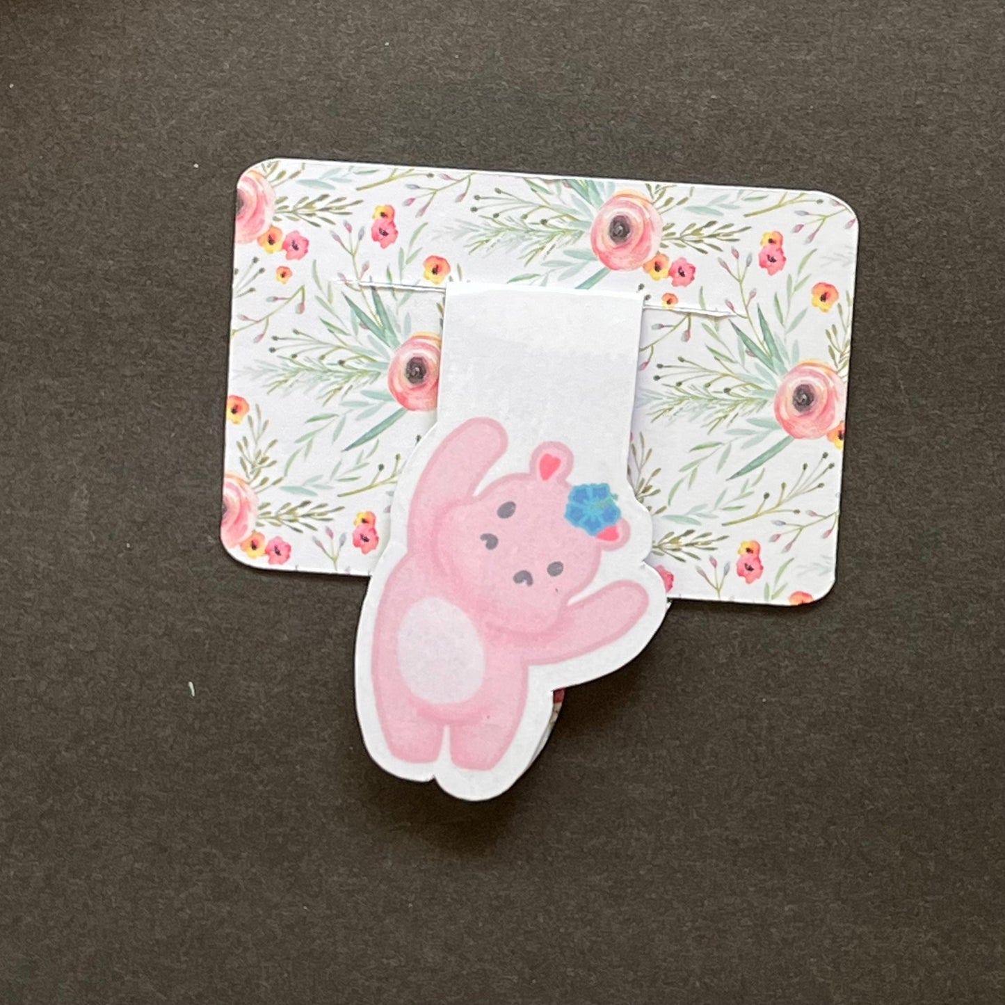 Pink Hippo Magnetic Bookmark | Hippo Magnetic Bookmark | Magnetic Bookmark | Anime Bookmark