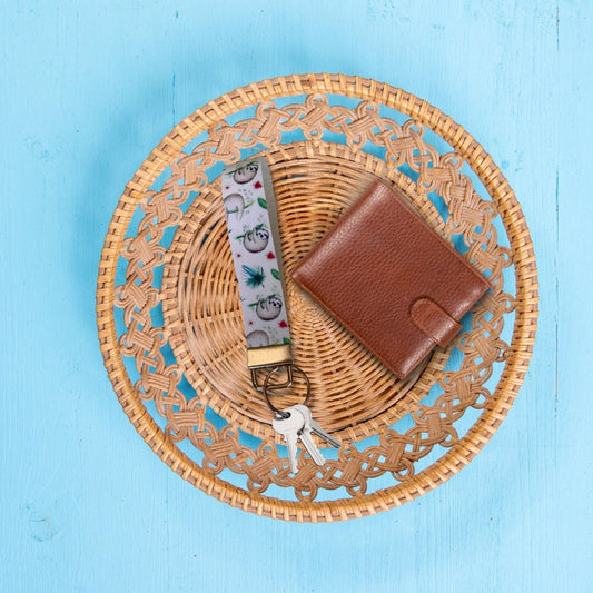 Sloth Wristlet | Sloth Key Fob | Faux Leather Wristlet