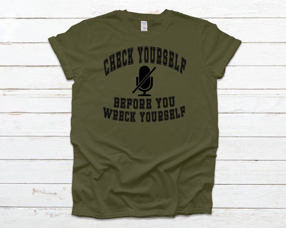 Mute Yourself t-shirt | check yourself before you wreck yourself tee | gift for teachers | gift for co-workers | meeting t-shirt | mute tee