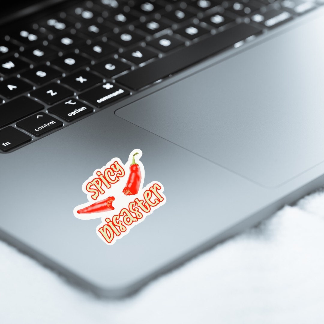 Spicy Disaster Sticker | chili Pepper Sticker |  Hot Mess Sticker