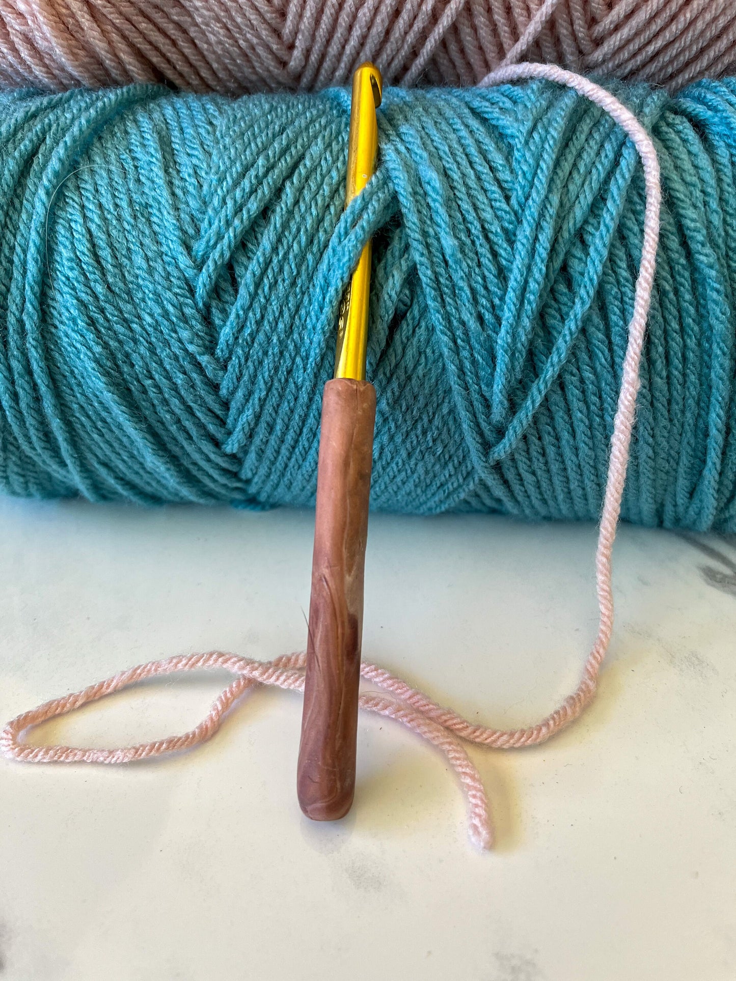 Fancy Designer Crochet Hook | Custom Crochet Hook | Polymer Clay Crochet Hook