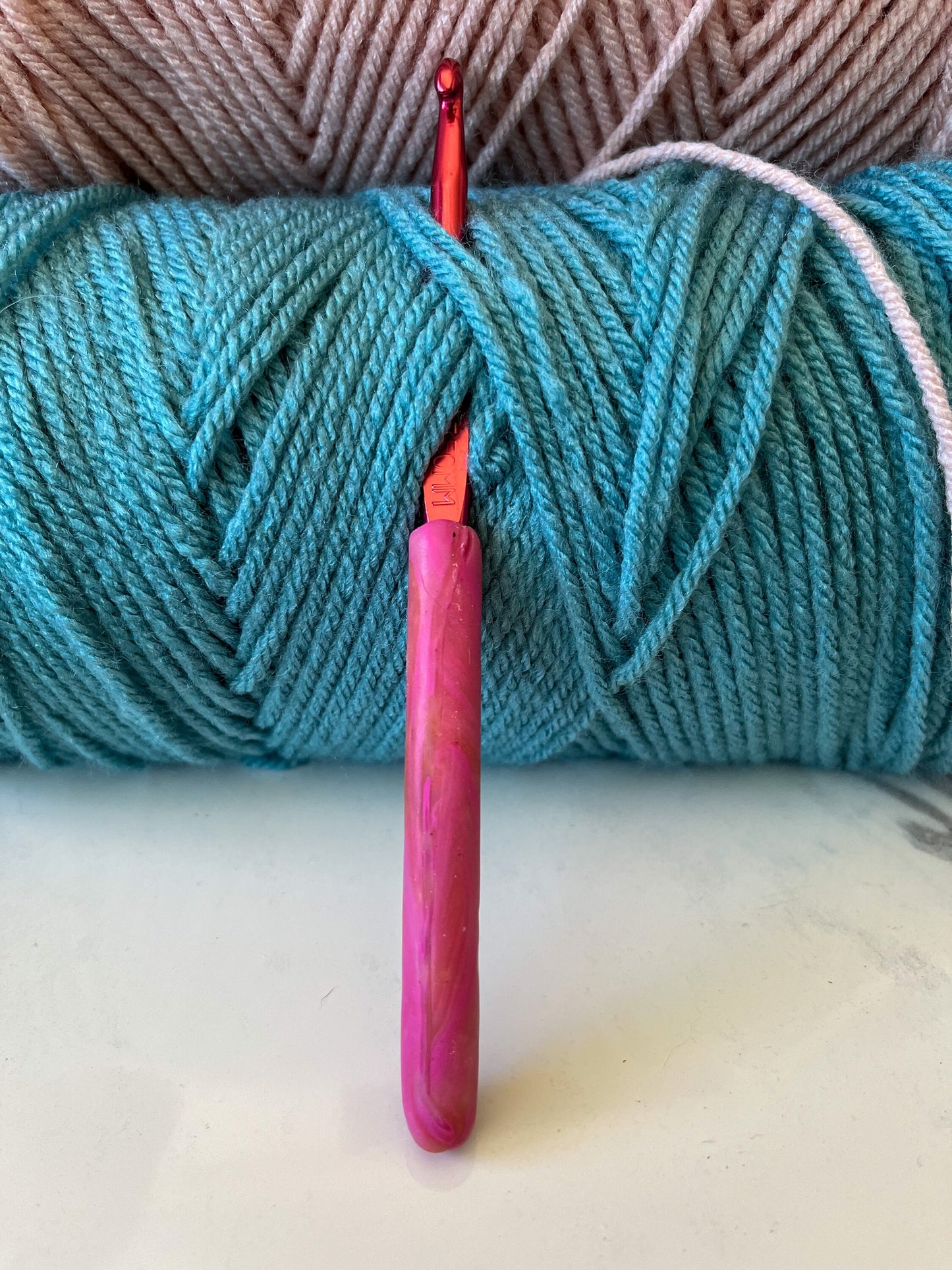 Fancy Designer Crochet Hook | Custom Crochet Hook | Polymer Clay Crochet Hook