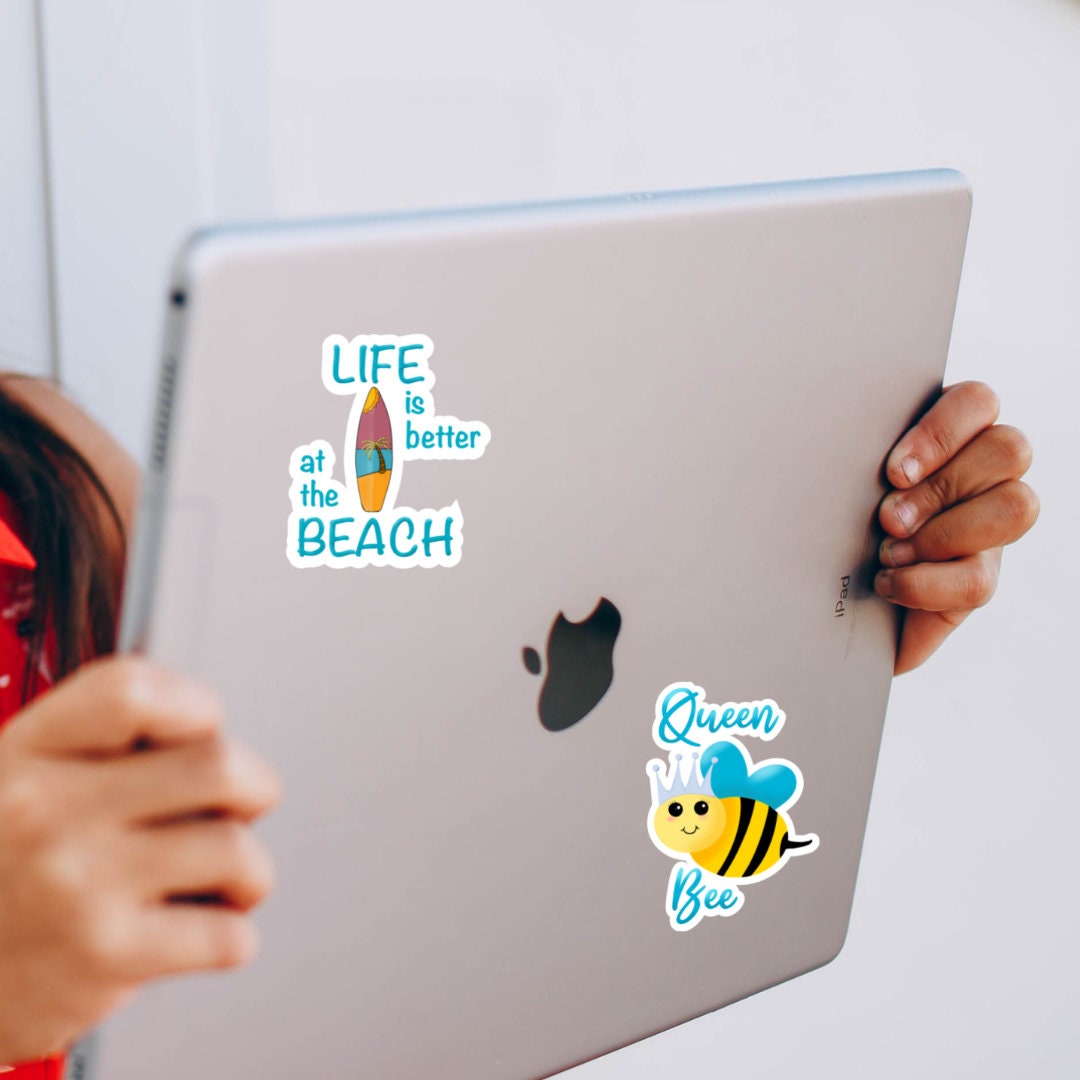 Life is Better at the Beach Sticker | Beach Vinyl Sticker | Surfboard Sticker