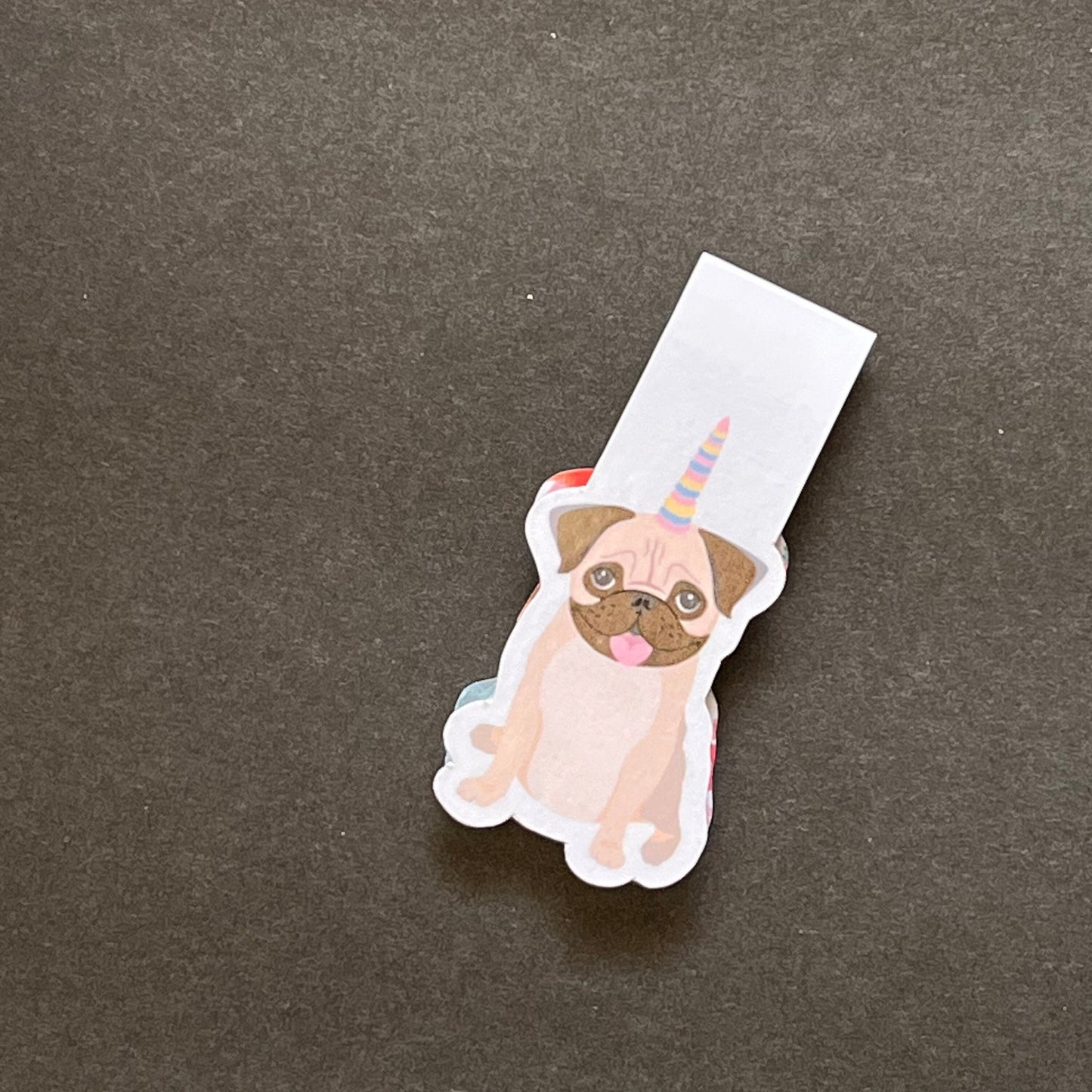 Pug Unicorn Magnetic Bookmark | Pugicorn Bookmark | Magnetic Bookmark | Dog Bookmark