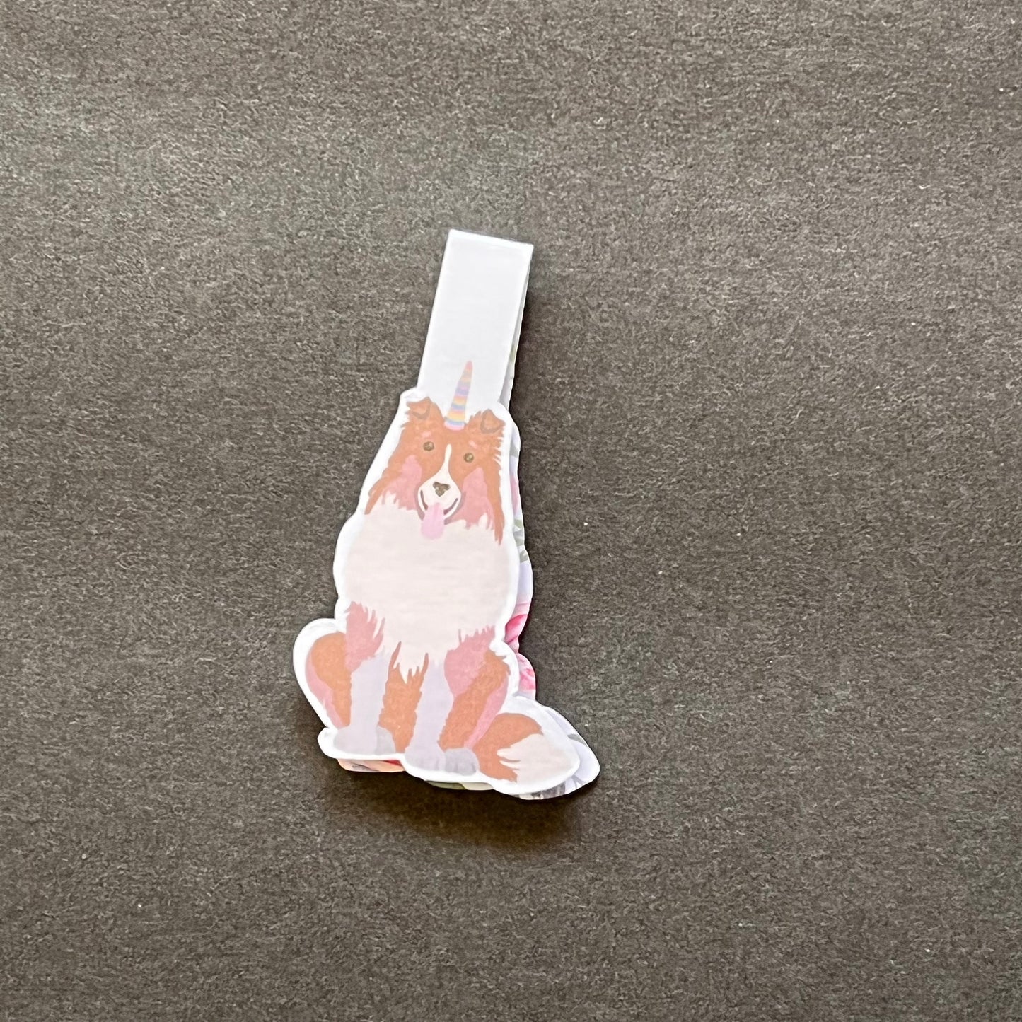 Collie Unicorn Magnetic Bookmark | Colliecorn Bookmark | Magnetic Bookmark | Dog Bookmark