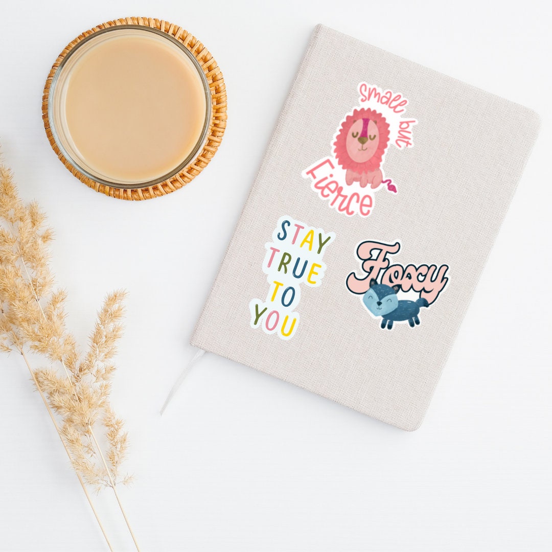 Small But Fierce Sticker | Lion Sticker | Lion Planner Sticker | Lion Laptop Sticker | Pink Lion