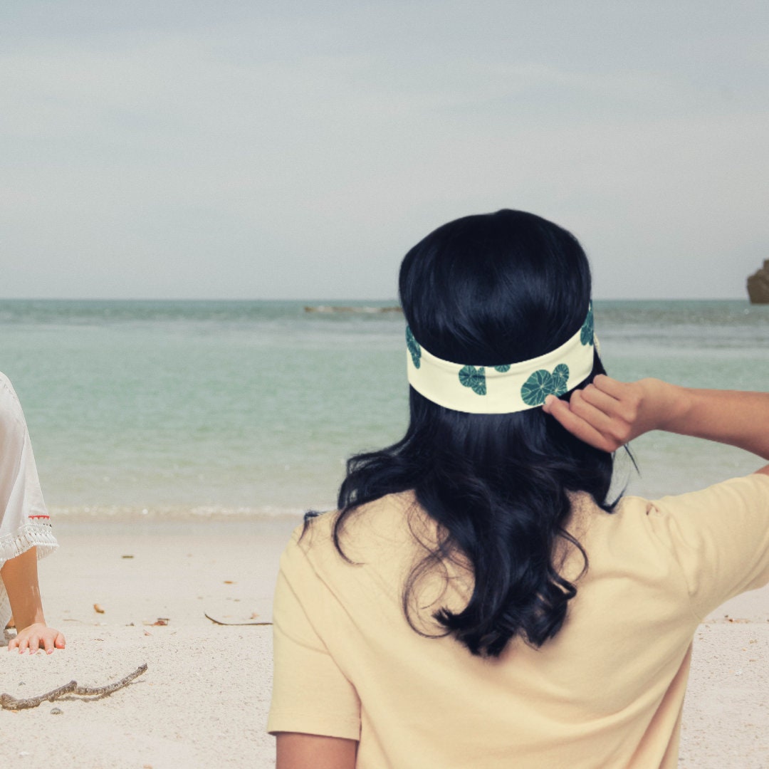 Blue Sand Dollar Beach Headband | Beach Headband | Sandollar Headband | Summer Headband