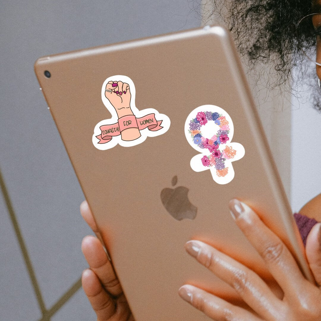 Floral Venus Symbol Sticker | Venus Sticker |  Woman Symbol Sticker