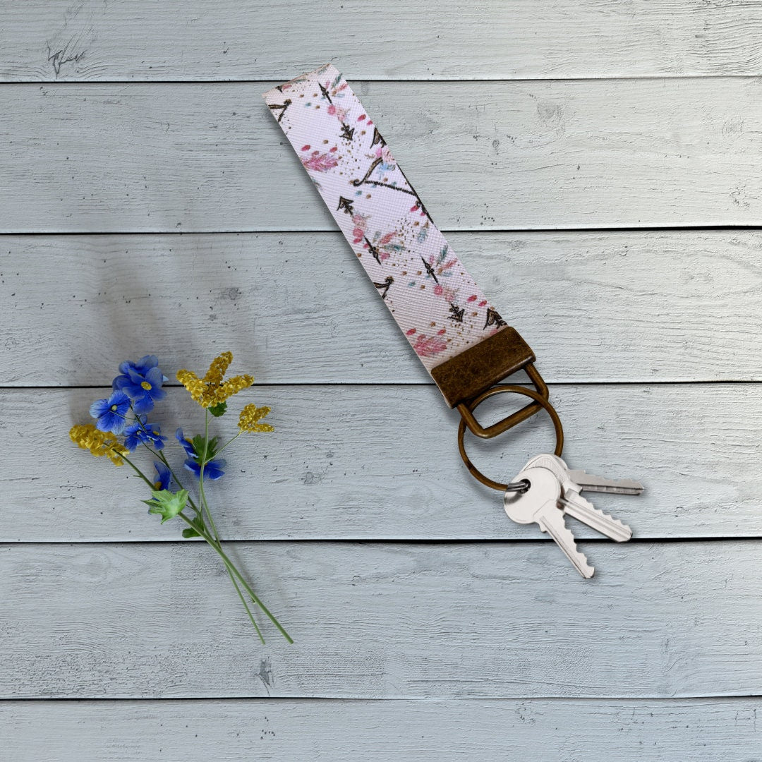 Boho Arrow Wristlet | Arrow Wristlet | Arrow Key Fob | Faux Leather Wristlet