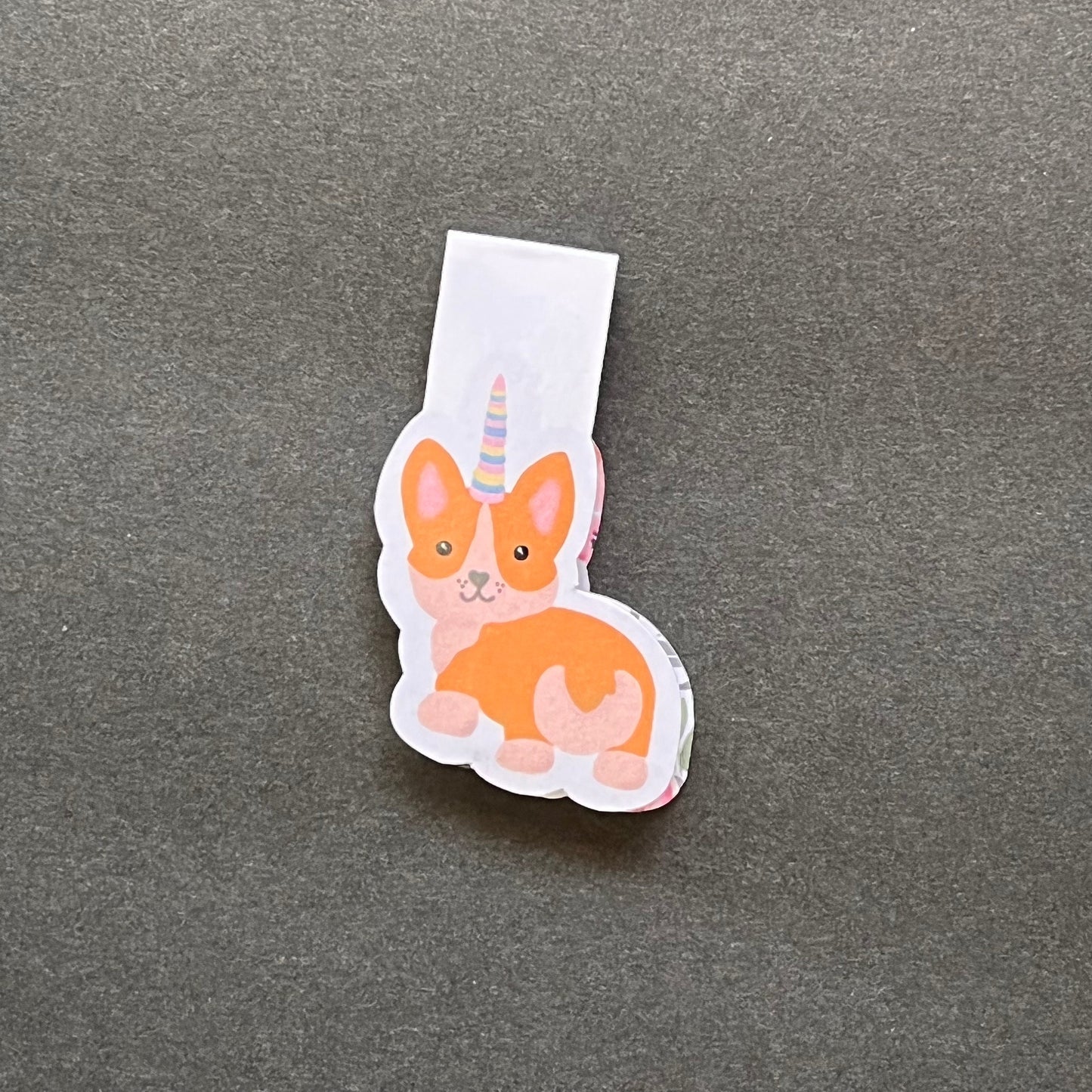 Corgi Unicorn Magnetic Bookmark | Corgicorn Bookmark | Magnetic Bookmark | Corgi Bookmark