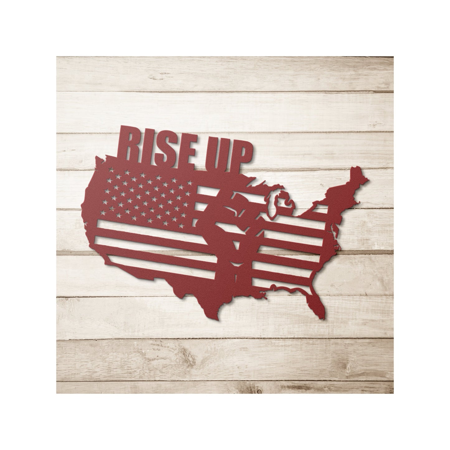 Rise Up America Metal Wall Art | Rise Up Wall Art | Protest Metal Wall Decor