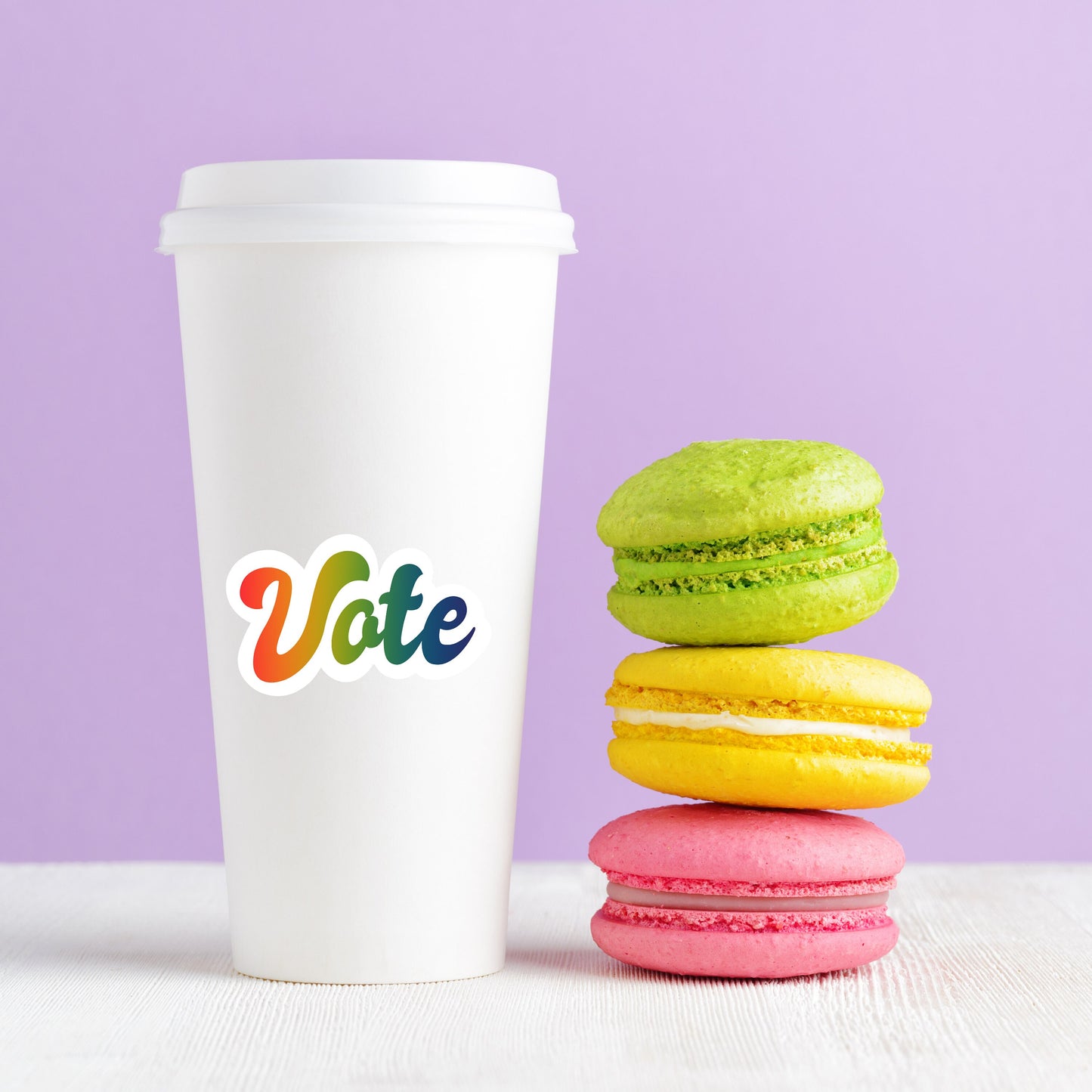 Rainbow Vote Sticker | Vote Sticker | Gay Pride Vote Sticker