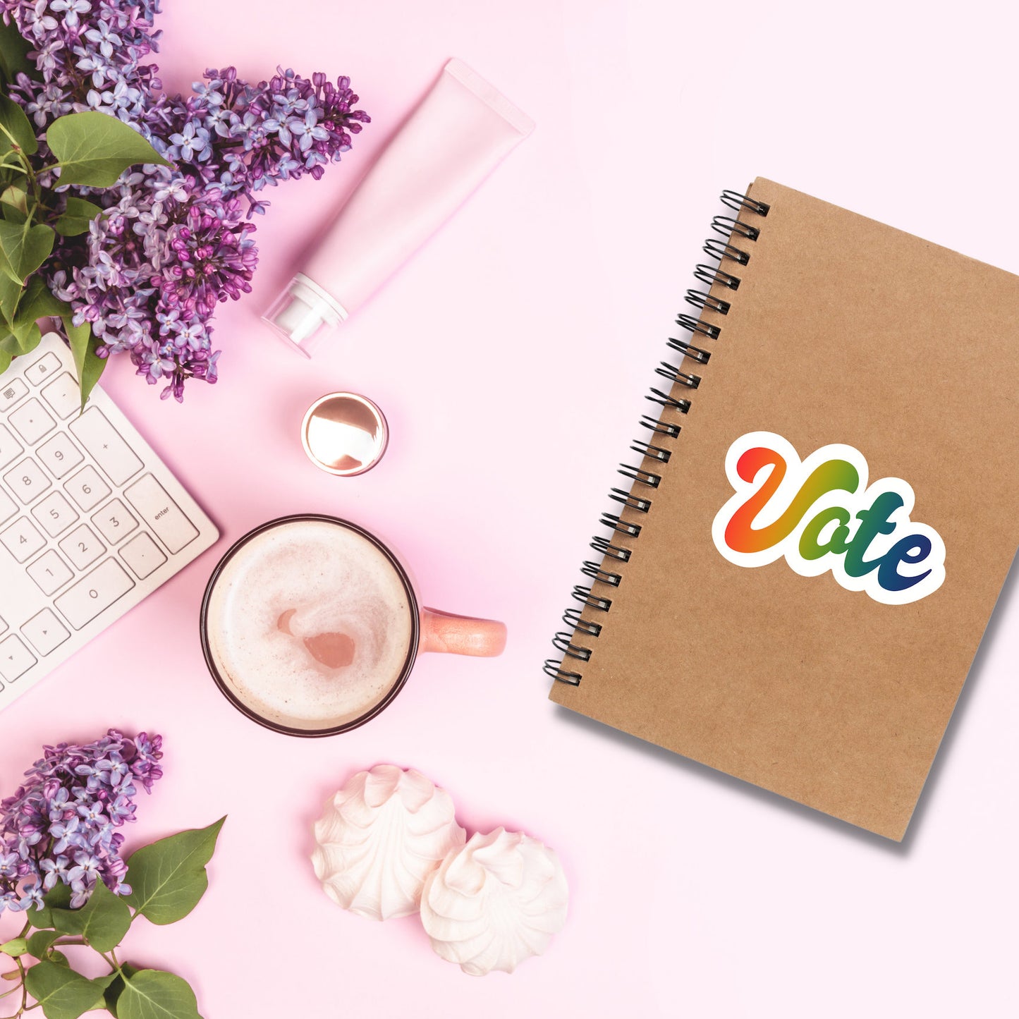 Rainbow Vote Sticker | Vote Sticker | Gay Pride Vote Sticker