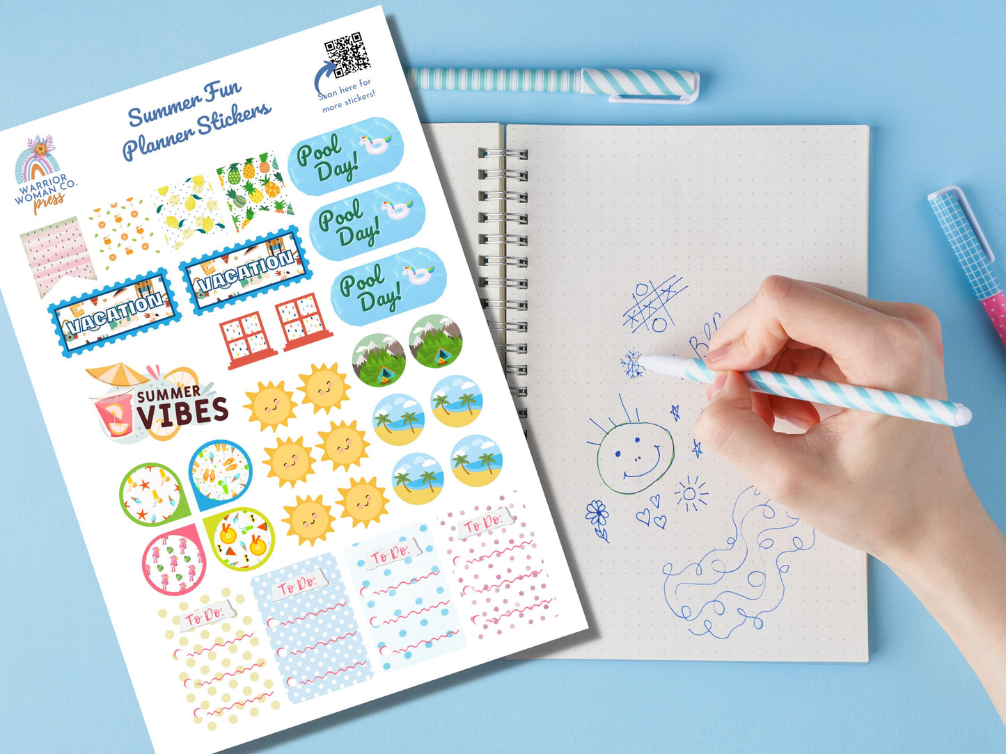 Summer Fun Planner Stickers | Summer Planner Stickers | Summertime Stickers