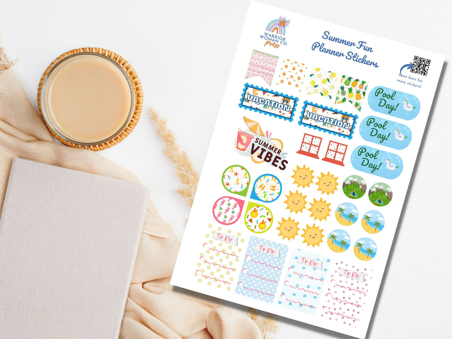 Summer Fun Planner Stickers | Summer Planner Stickers | Summertime Stickers