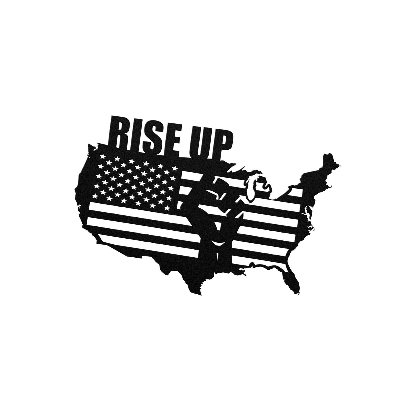 Rise Up America Metal Wall Art | Rise Up Wall Art | Protest Metal Wall Decor