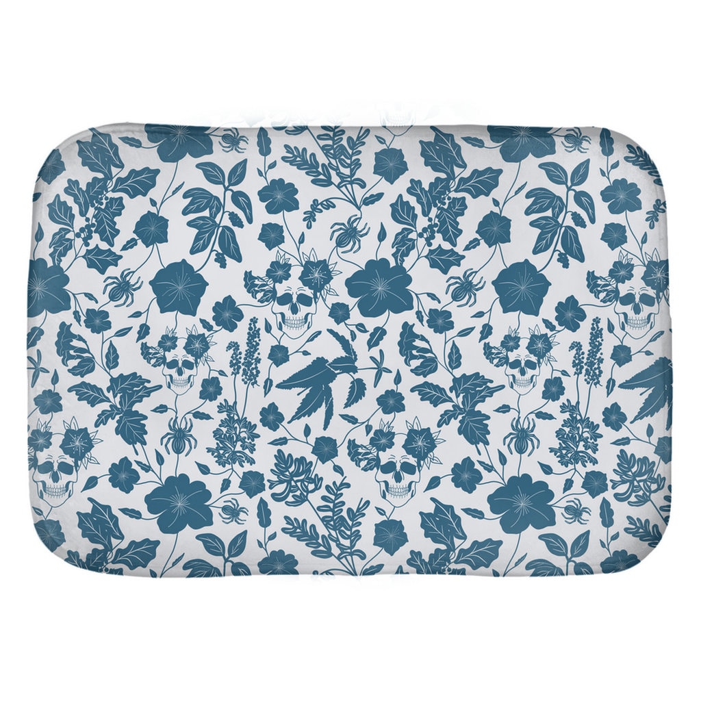 Poison Floral Bath Mat | Deadly Beauty Bath Mat | Dangerous Flowers