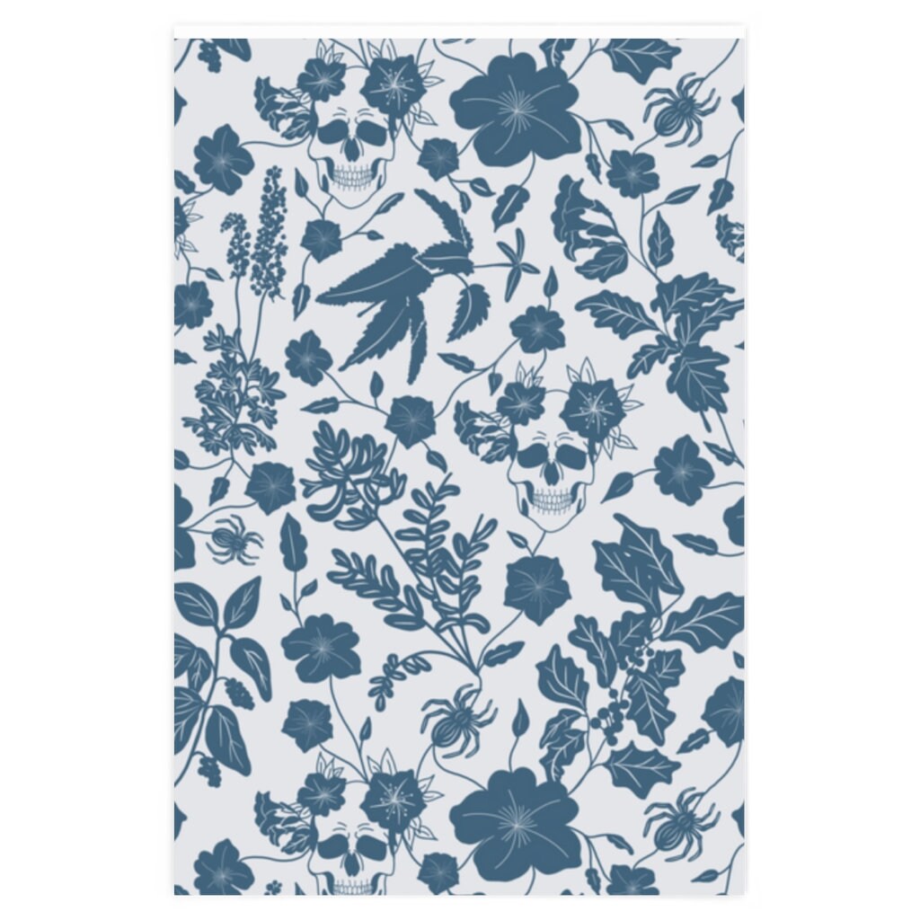 Night Floral Wrapping Paper – Paper Raven Co.