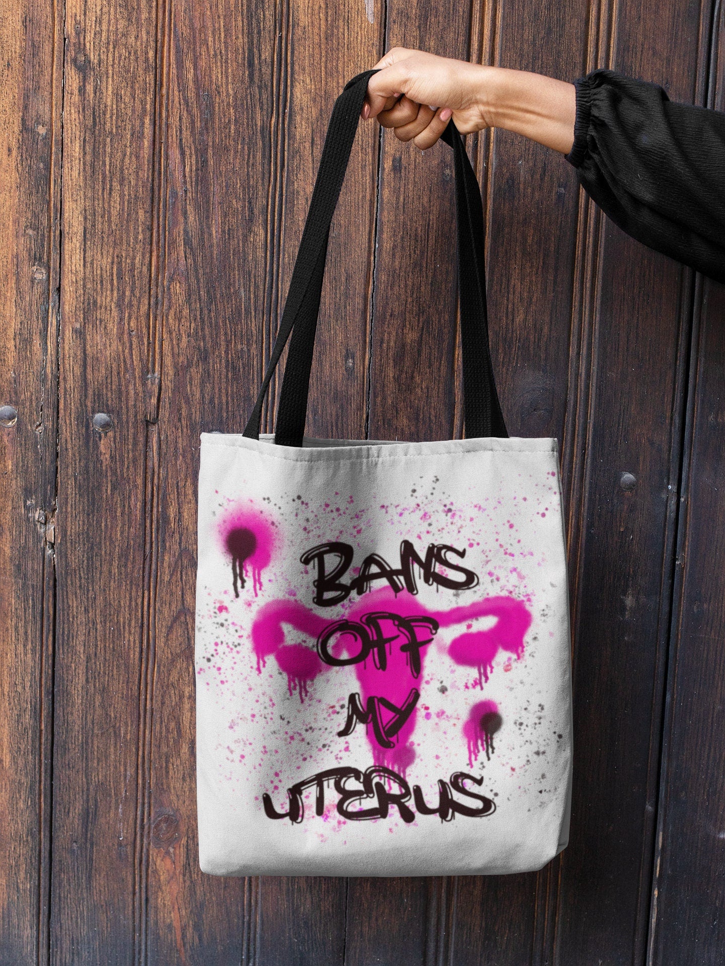 Pro Choice Tote | Bans Off My Uterus Tote Bag | Abortion Rights Tote | Feminist Tote Bag