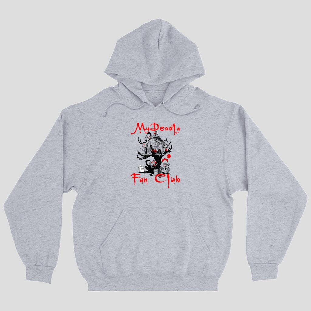 Halloween Hoodie | My Deadly Fun Club Hoodie | Horror Movie Pullover Hoodie