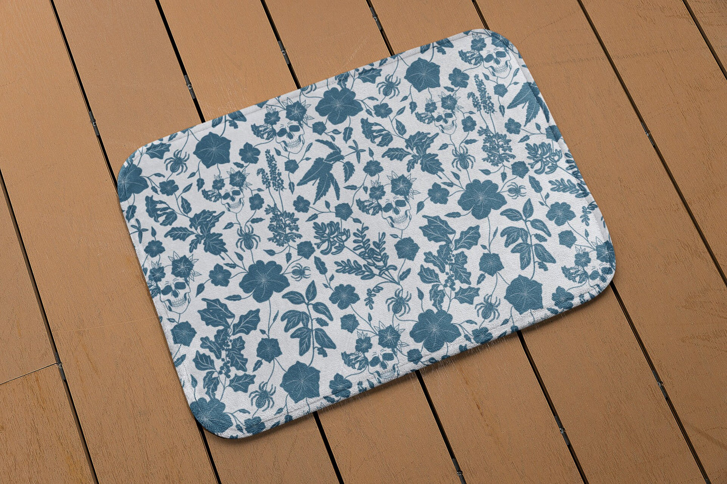 Poison Floral Bath Mat | Deadly Beauty Bath Mat | Dangerous Flowers