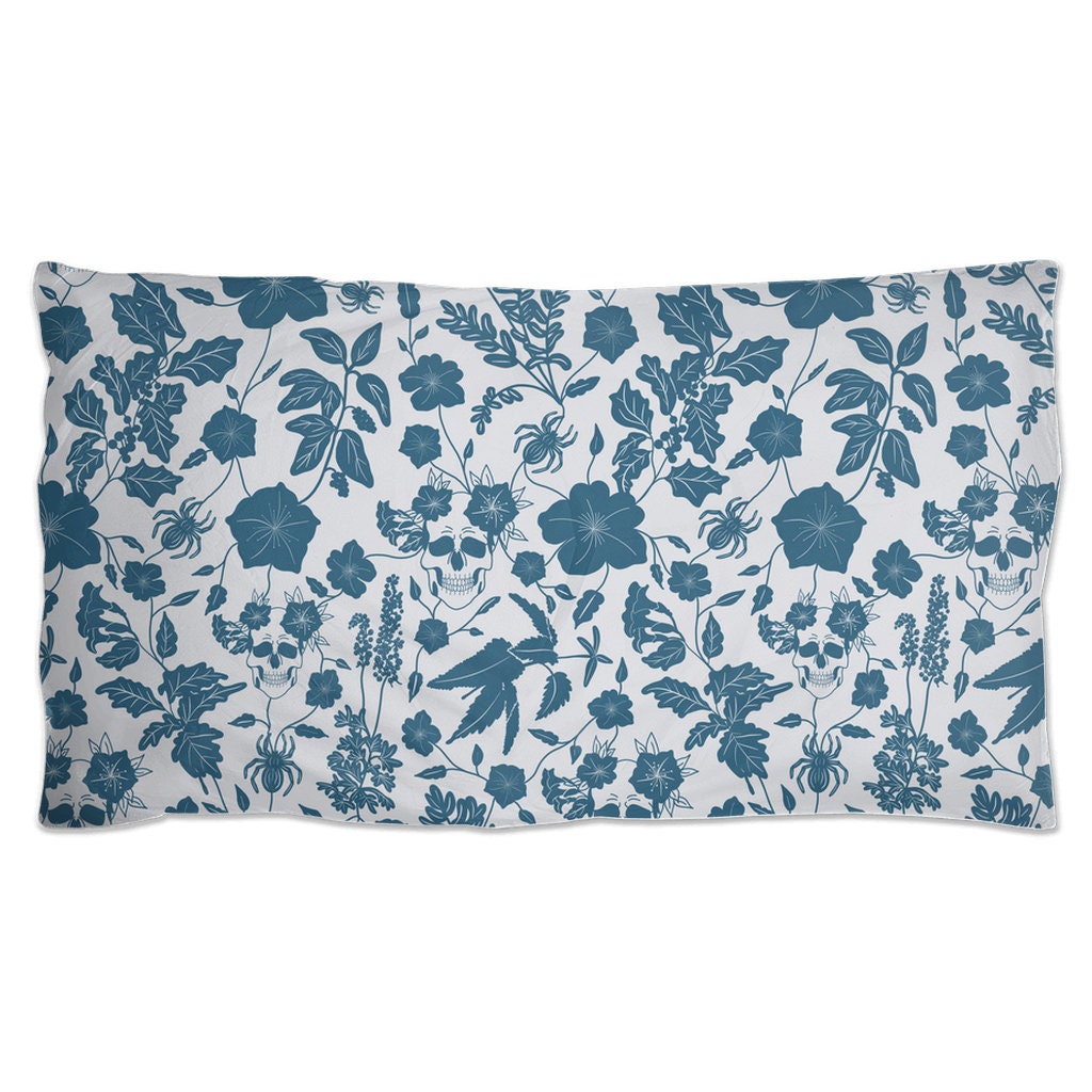 Poison Floral Pillow Shams | Deadly Beauty Pillow Shams | Dangerous Flowers