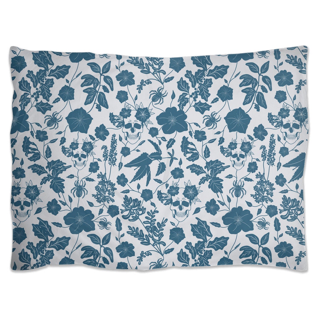 Poison Floral Pillow Shams | Deadly Beauty Pillow Shams | Dangerous Flowers