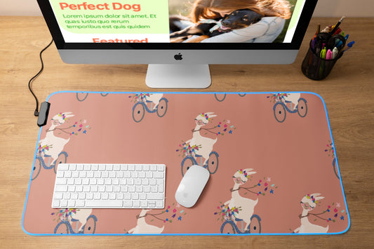 Llama Desk Mat | Llama Fun Desk Mat | Cute Desk Mat | Llama Desk Decor | Llama Gifts