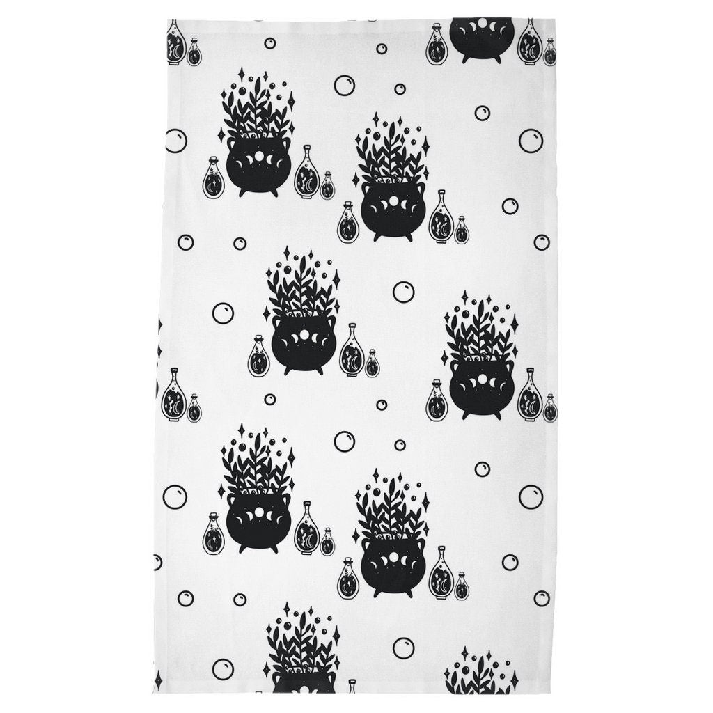 Halloween Tea Towel | Halloween Kitchen Towel | Halloween Towel | Magic Towel | Cauldron Towel