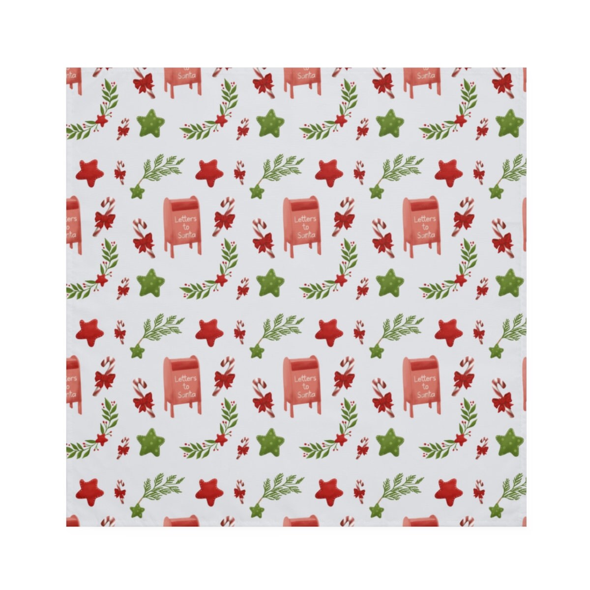 Christmas Napkins | Letters to Santa Christmas Napkins | Nostalgic Christmas Table Decor | Table Decor