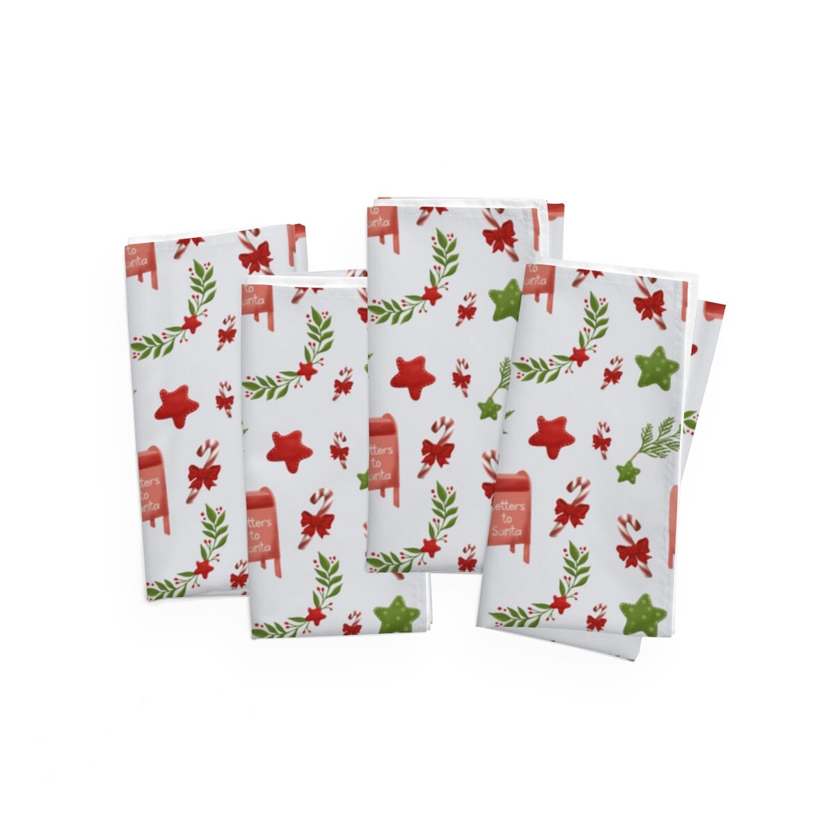 Christmas Napkins | Letters to Santa Christmas Napkins | Nostalgic Christmas Table Decor | Table Decor