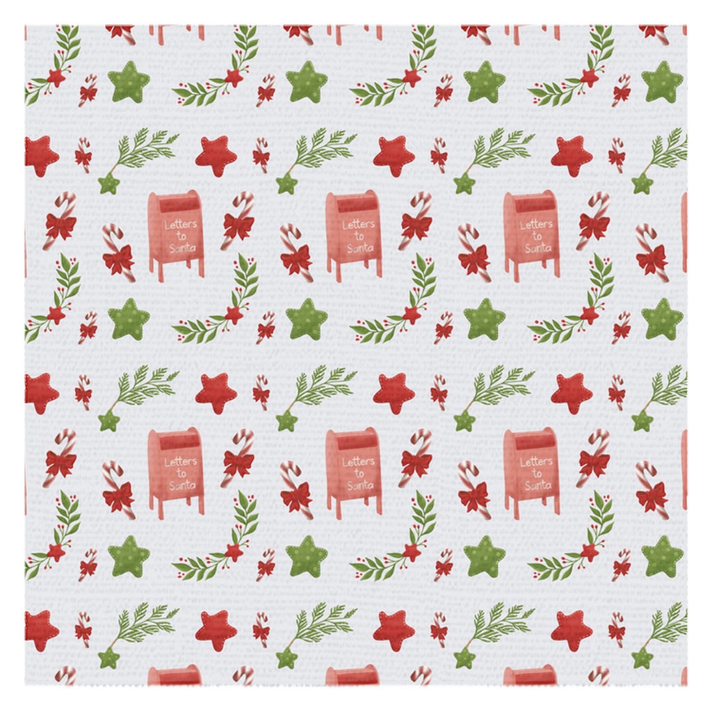 Christmas Tablecloth | Letters To Santa Tablecloth | Nostalgic Christmas Decor | Christmas Kitchen Decor